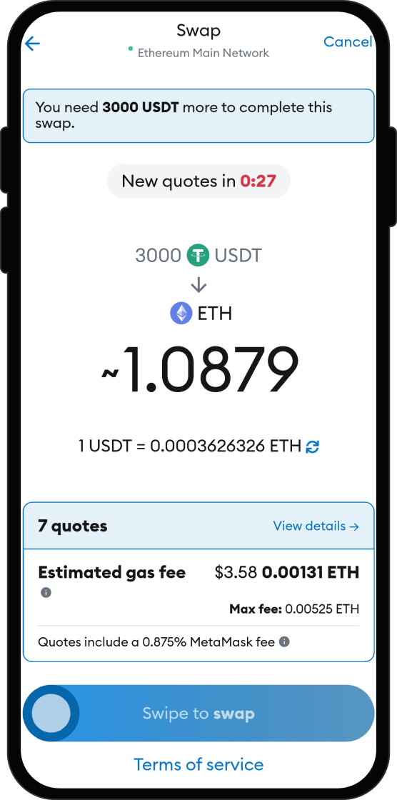 Swap Your USDT for Rule
