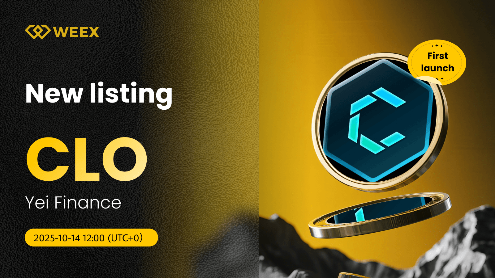 CLO USDT Goes Live on WEEX: Yei Finance (CLO) Coin Listed