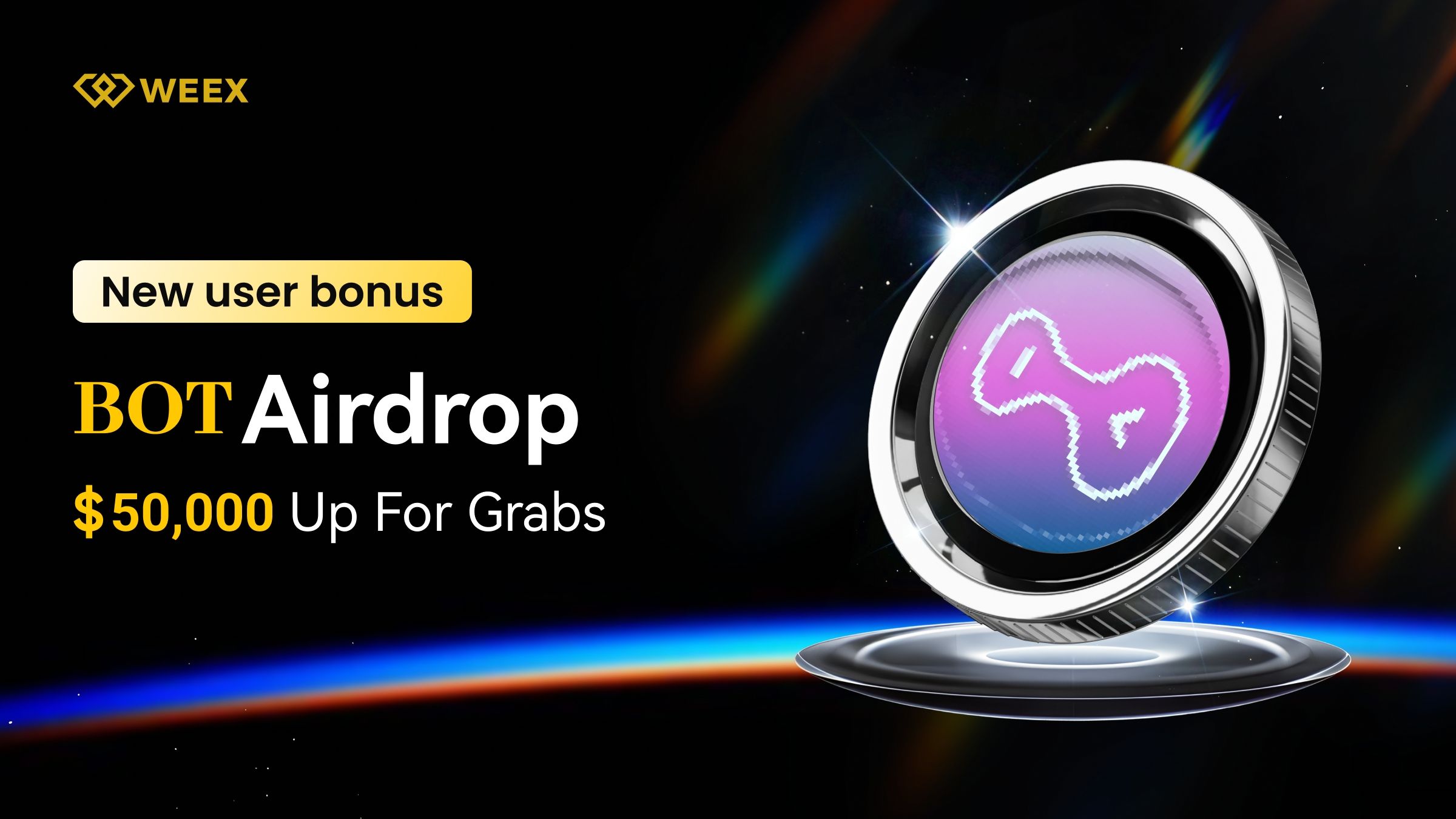 Grab Your Share of 0,000 in the BOT Token Airdrop: WEEX Exchange’s New User Bonus Is Live