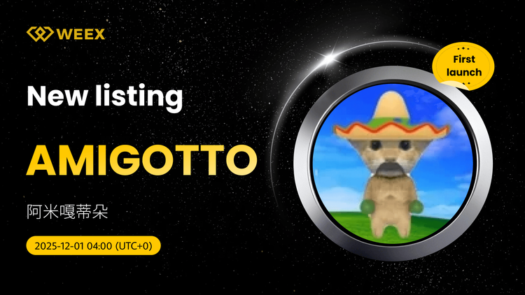 AMIGOTTO USDT 现货交易对现已上线 WEEX 交易所