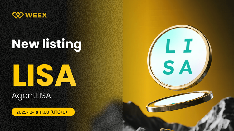 LISA USDT 已上线 WEEX：AgentLISA (LISA) 代币上架